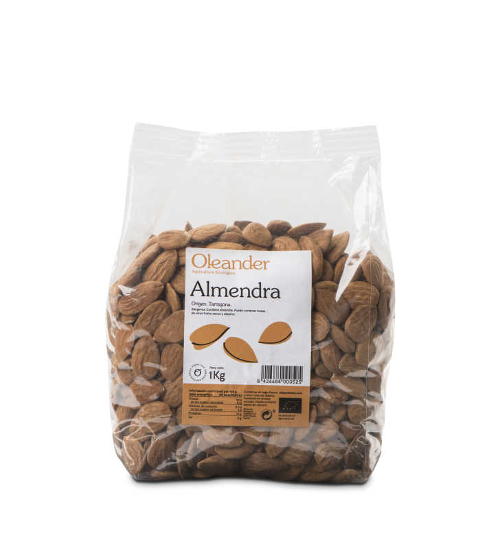 Almendra con piel bio 1kg
