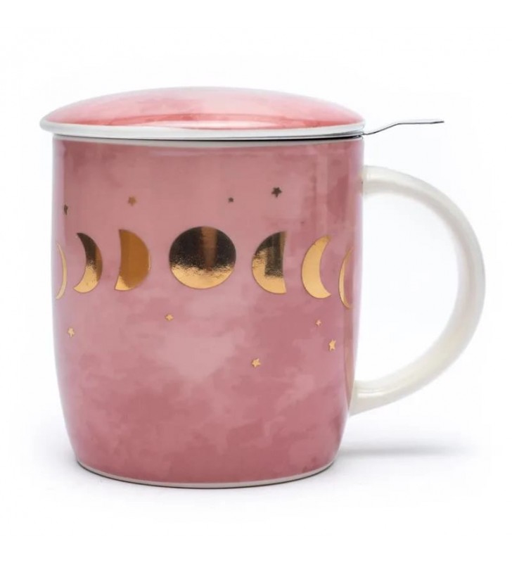 Taza infusora de té fases lunares