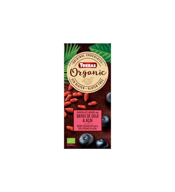 Chocolate bayas de goji y acai bio