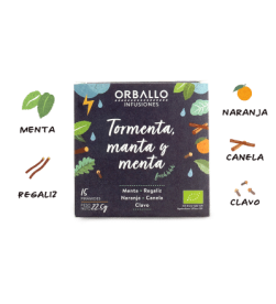 Infusión tormenta manta menta pirámides