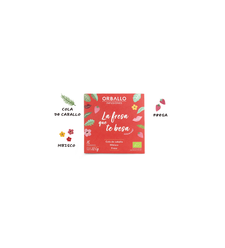 Infusión la fresa que te besa pirámides