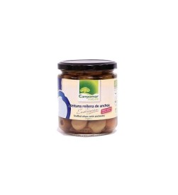 Aceituna verde rellena anchoa bio 350gr