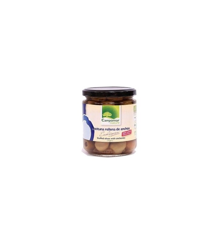 Aceituna verde rellena anchoa bio 350gr
