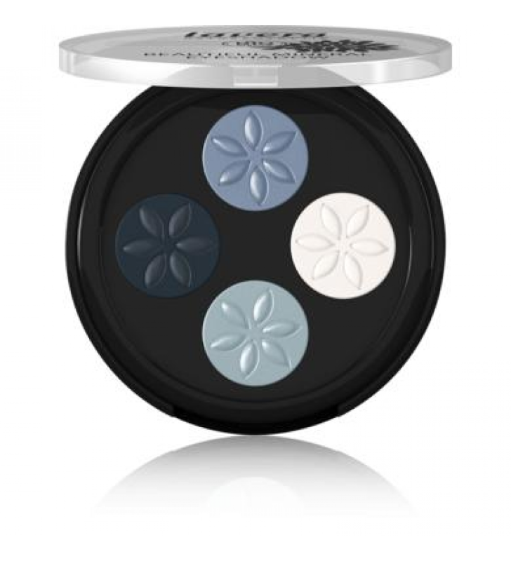 Sombra de ojos 4-tonos 07 azul platino