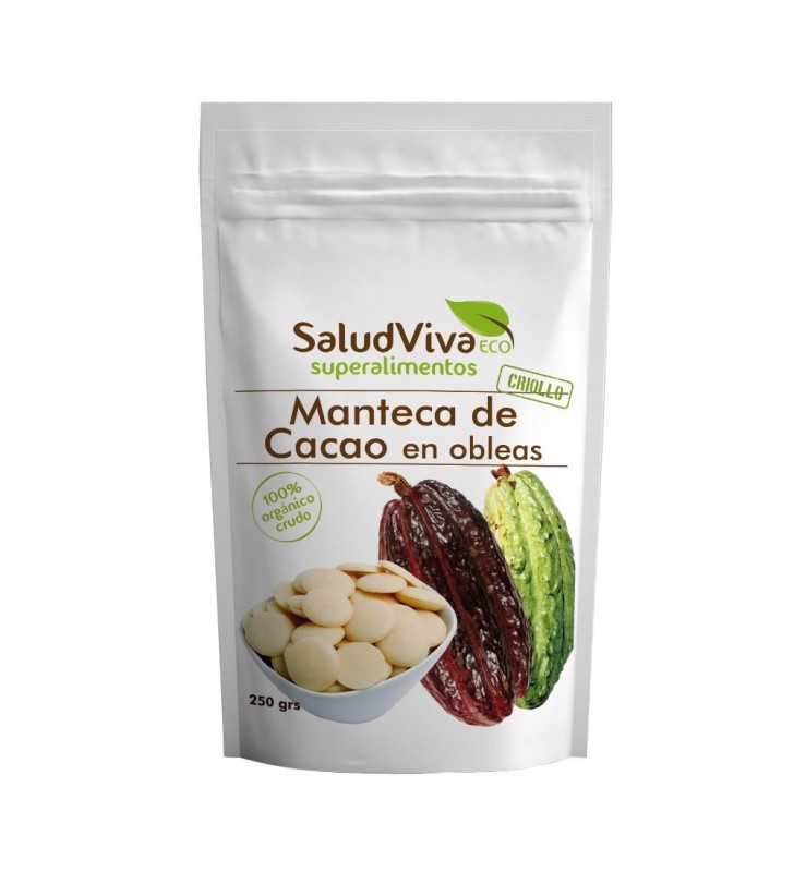 Manteca de cacao en obleas 250gr