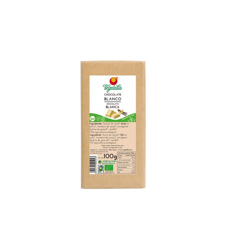 Chocolate blanco bio 100gr