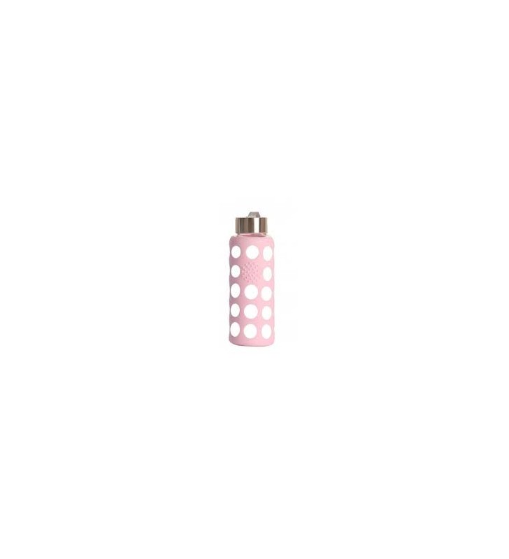 Botella de vidrio rosa 300ml