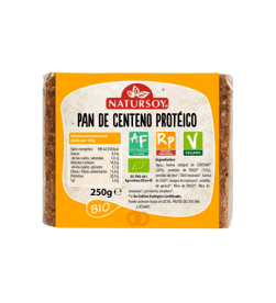 Pan de centeno protéico 250gr