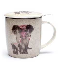 Taza infusionadora de té elefante