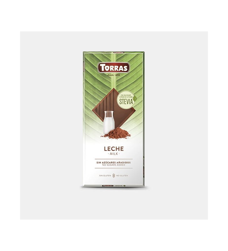 Chocolate con leche y estevia 100gr