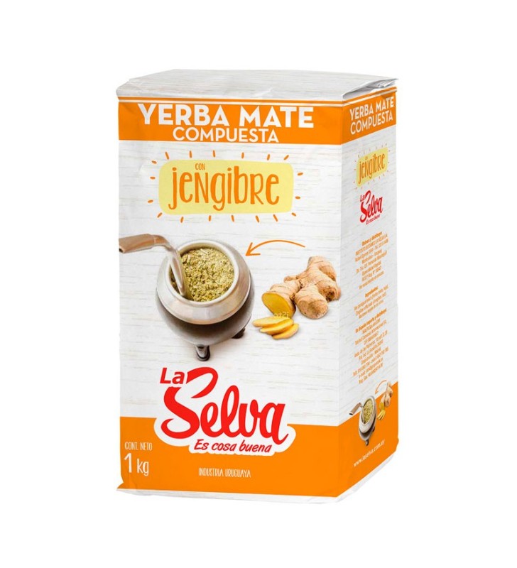 Yerba mate con jengibre 1kg - La Selva