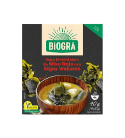 Sopa de miso rojo con wakame 4x10gr