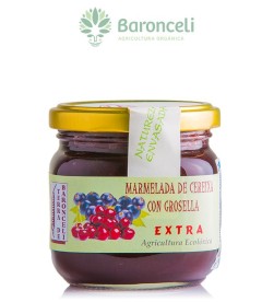 Mermelada cereza y grosella sin azúcar
