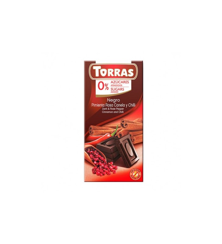 Chocolate negro canela chili 75gr