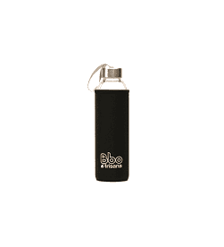 Botella vidrio con funda neopreno 550ml