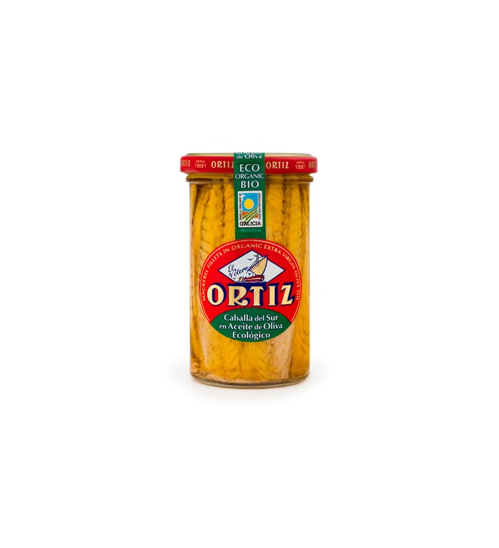 Caballa en aceite de oliva eco 250gr