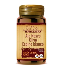 Ajo negro-olivo-espino blanco 30 cápsula