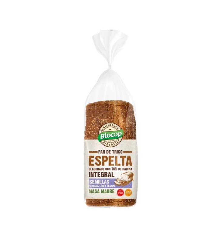 Pan molde espelta semillas 400gr