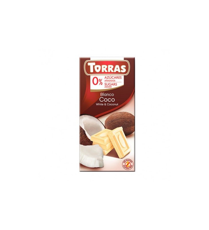 Chocolate blanco coco 75gr