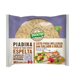 Piadina espelta semillas lino y amapola