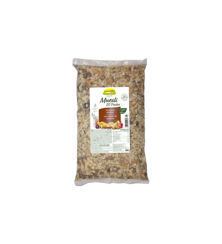 Muesli 10 frutas ahora sin azúcar 1kg