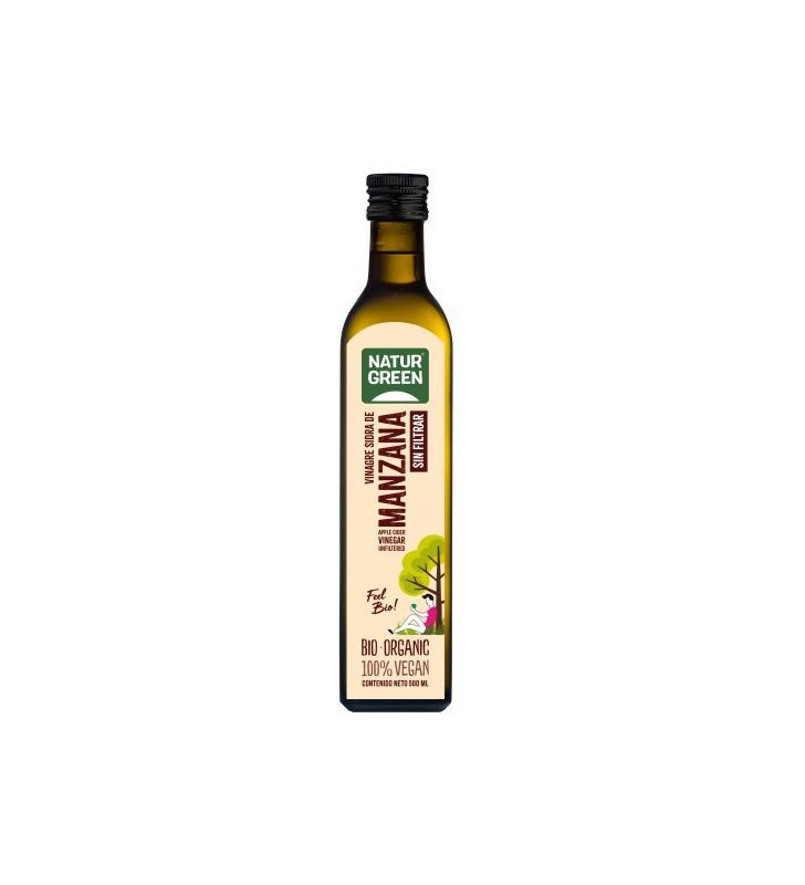 Vinagre sidra manzana sin filtrar 500ml