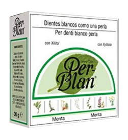 Dentífrico en polvo menta 30gr Perblan