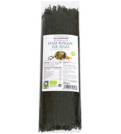 Espagueti terra-mar integral con algas