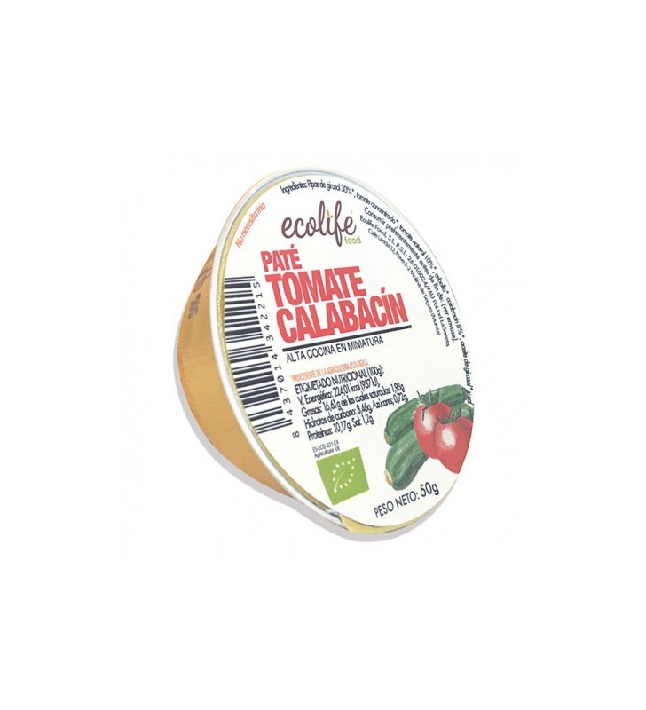 Paté de tomate y calabacin bio 50gr