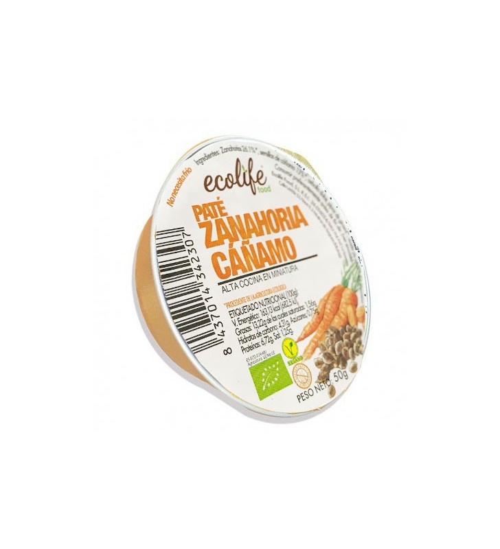 Paté de zanahoria y cáñamo bio 50gr