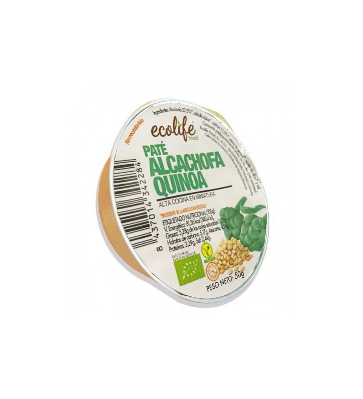 Paté de alcachofa con quinoa bio 50gr