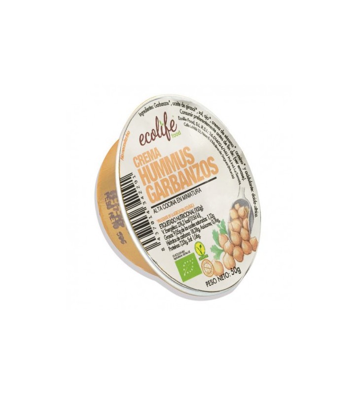 Paté de hummus de garbanzos bio 50gr