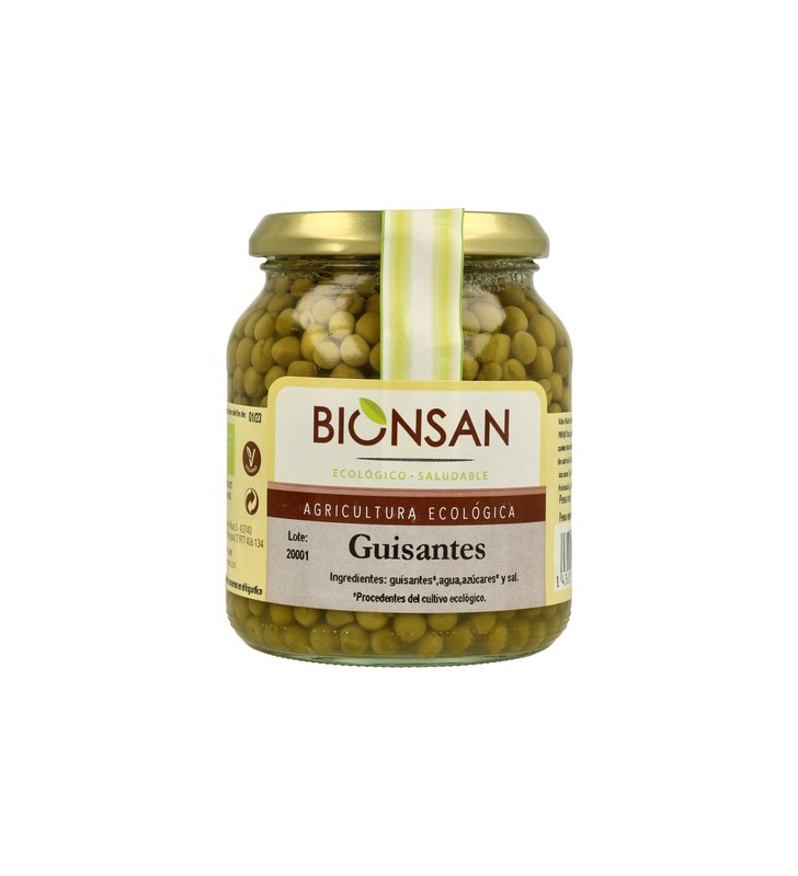 Guisantes cocidos bio 230gr