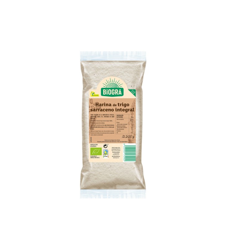Harina integral de trigo sarraceno 500gr