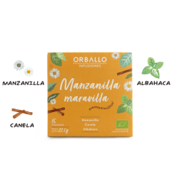 Infusión manzanilla maravilla pirámides