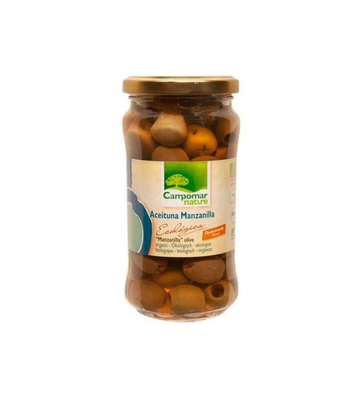 Aceituna manzanilla deshuesada bio 350gr