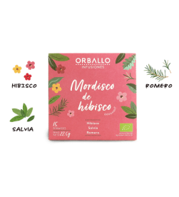 Infusión mordisco de hibisco pirámides