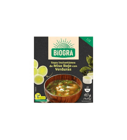 Sopa de miso rojo con verduras 4x10gr