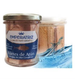 Atún en agua de mar bio 180gr