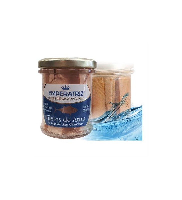 Atún en agua de mar bio 180gr