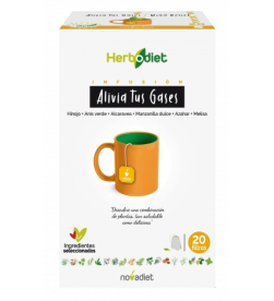 Infusión herbodiet alivia tus gases