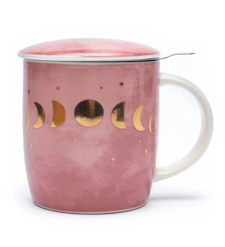 Taza infusora de té fases lunares