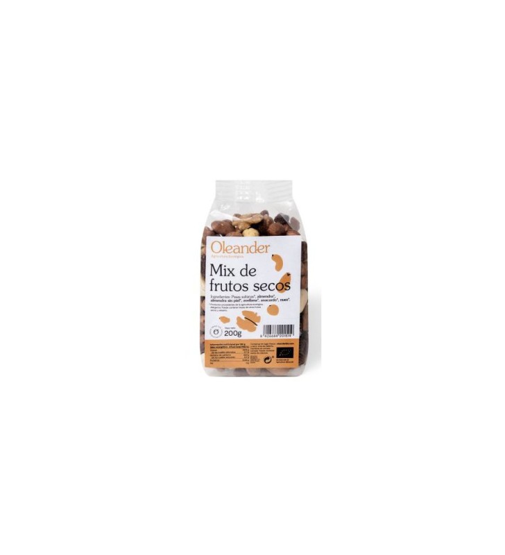 Mezcla de frutos secos con pasas 200gr
