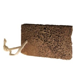 Piedra volcánica rectangular-ovalada